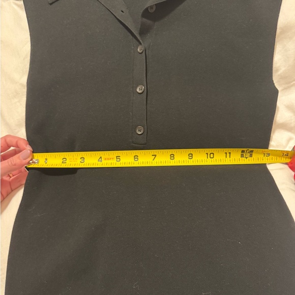A.L.C. Taylor II Knit Collared Mini Dress in Black Size Medium - Picture 9 of 11